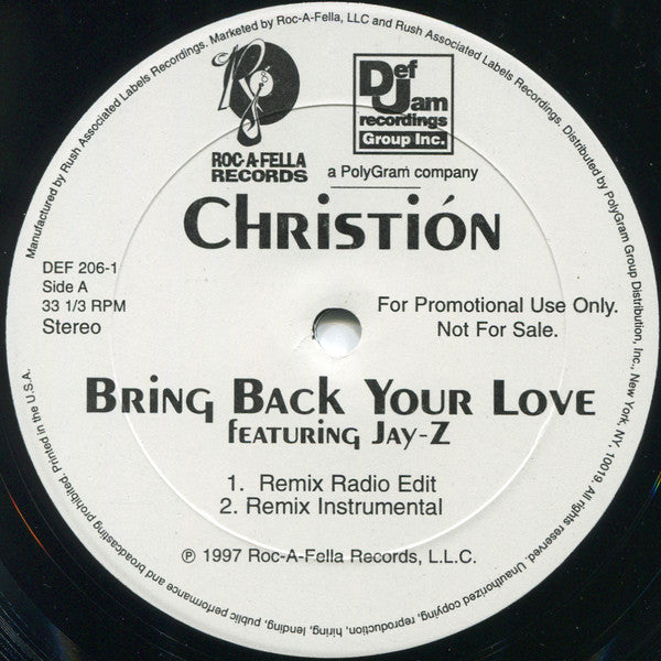 Bring Back Your Love / Pull It 2 Christión