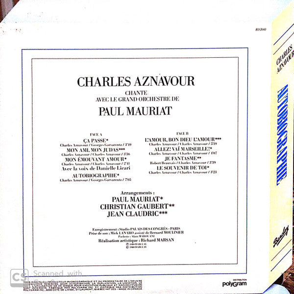 Autobiographie Charles Aznavour