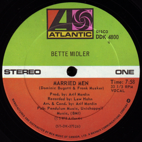 Hommes mariés Bette Midler