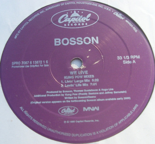 We Live (Kung Pow Mixes) Bosson