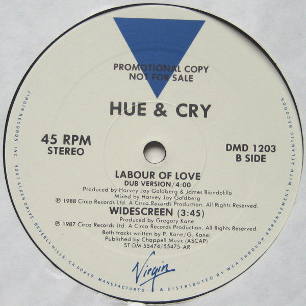 Travail d'amour Hue &amp; Cry