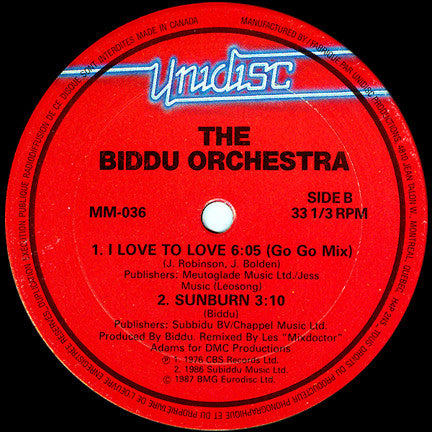 J'aime aimer / Coup de soleil Tina Charles, Orchestre Biddu