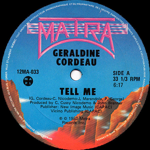 Tell Me 3 Geraldine Cordeau