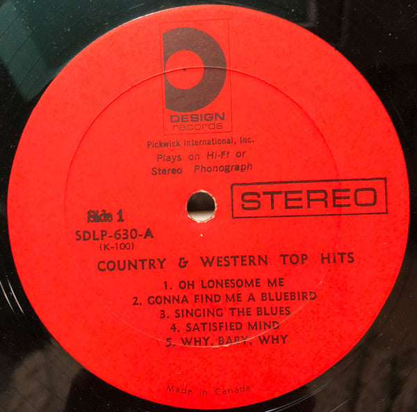 Top Country And Western Hits All Time Favorites Various