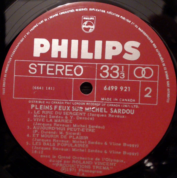 Pleins Feux Sur Michel Sardou | Rectangle Triangle