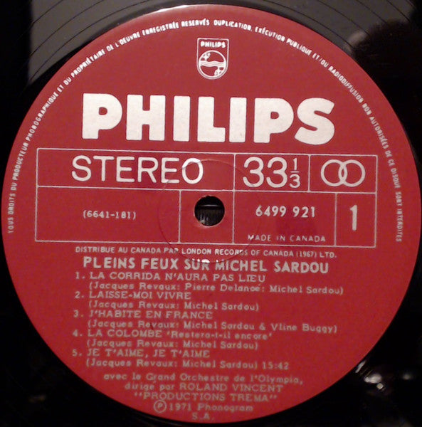 Pleins Feux Sur Michel Sardou | Rectangle Triangle