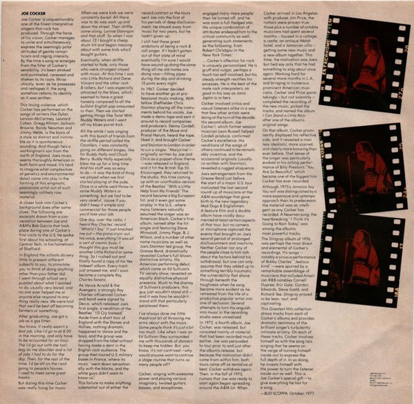 Joe Cocker's Greatest Hits Joe Cocker