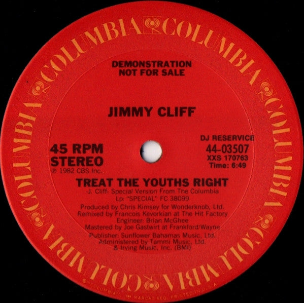 Treat The Youths Right Jimmy Cliff