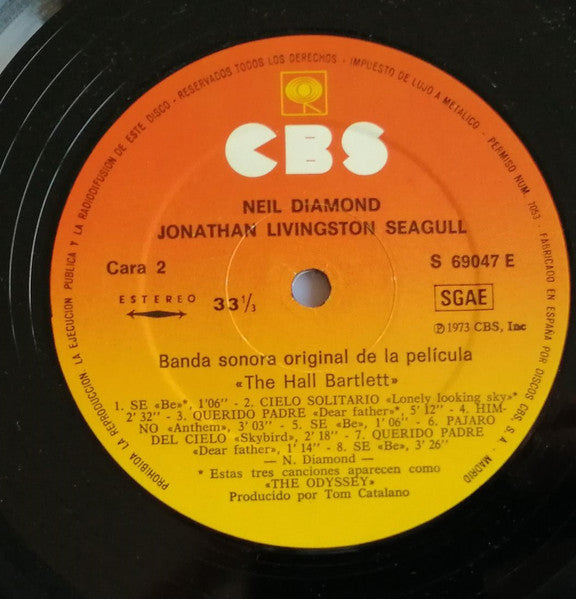 Jonathan Livingston Seagull (Original Motion Picture Sound Track) Neil Diamond