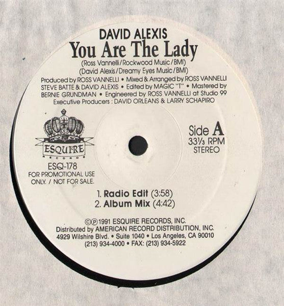 Tu es la dame David Alexis