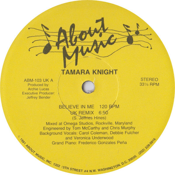 Believe In Me Tamara Knight