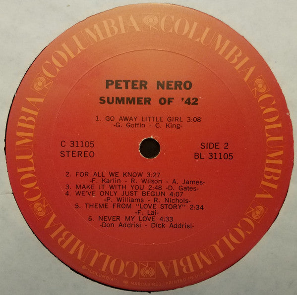 Summer Of '42 Peter Nero