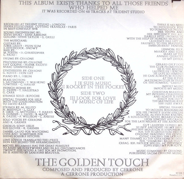 Cerrone IV - The Golden Touch Cerrone