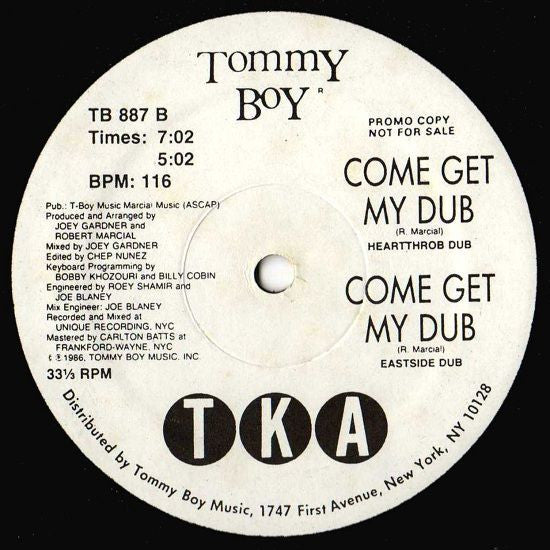 Come Get My Love TKA