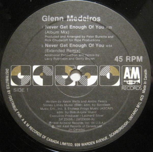 Je n'en ai jamais assez de toi Glenn Medeiros