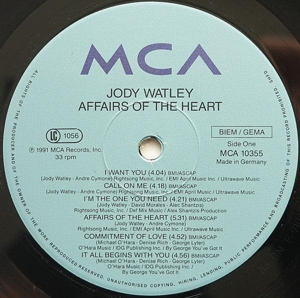 Affairs Of The Heart Jody Watley