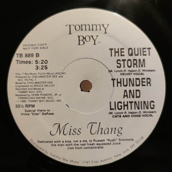 Thunder And Lightning / The Quiet Storm Miss Thang