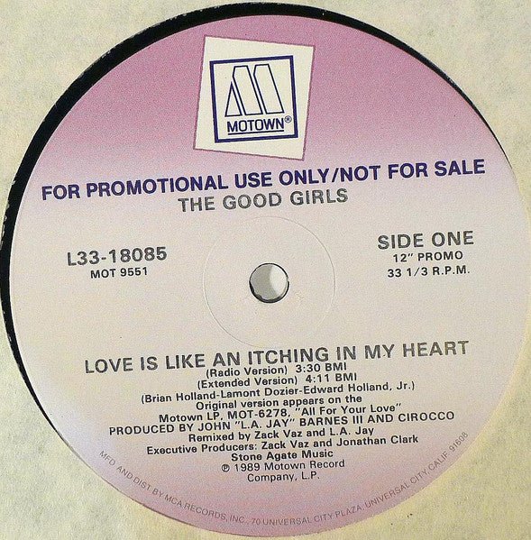 Love Is Like An Itching In My Heart The Good Girls