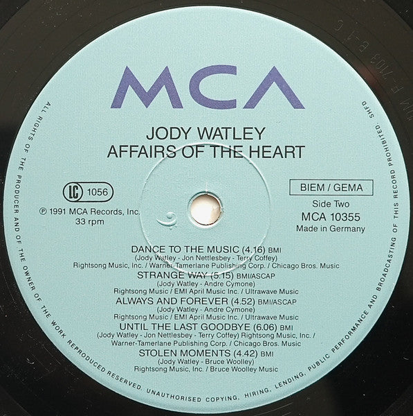 Affairs Of The Heart Jody Watley