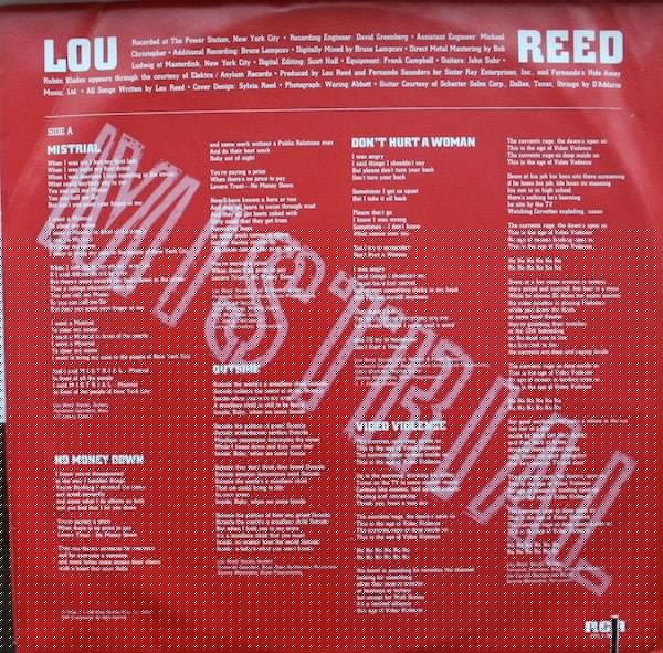 Procès nul Lou Reed