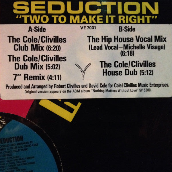 Two To Make It Right Seduction