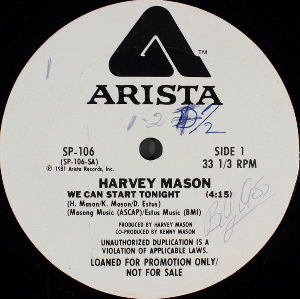 We Can Start Tonight Harvey Mason