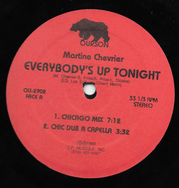 Everybody's Up Tonight Martine Chevrier