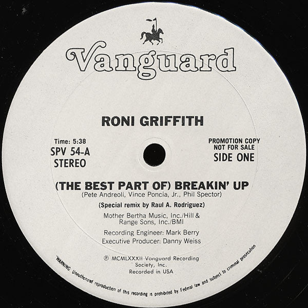 (La meilleure partie de) Breakin' Up / Voodoo Man / Spys Roni Griffith