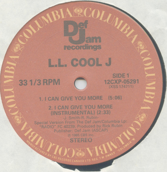 I Can Give You More / I Can't Live Without My Radio LL Cool J