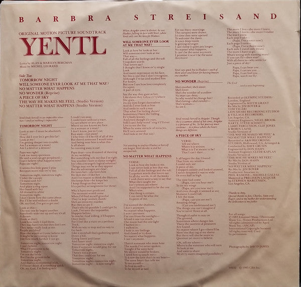 Yentl - Bande originale du film Barbra Streisand