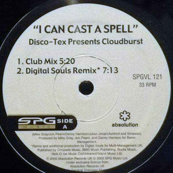 I Can Cast A Spell / The Jumper Disco-Tex,Cloudburst (3),Hammer House