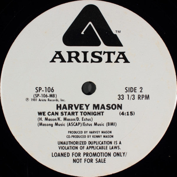 We Can Start Tonight Harvey Mason