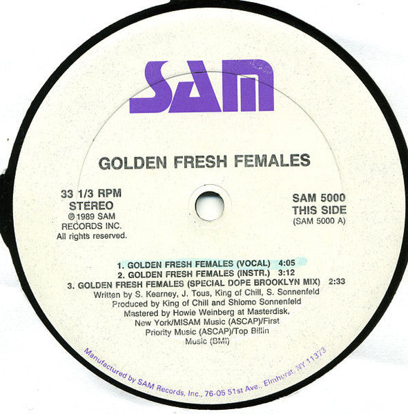 Femelles Golden Fresh / Turn It Out Femelles fraîches dorées