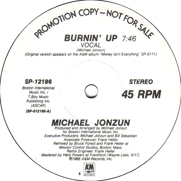 Burnin' Up Michael Jonzun
