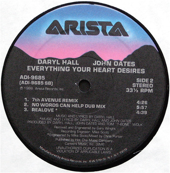 Everything Your Heart Desires Daryl Hall & John Oates