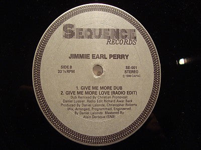 Donne-moi plus d'amour Jimmie Earl Perry