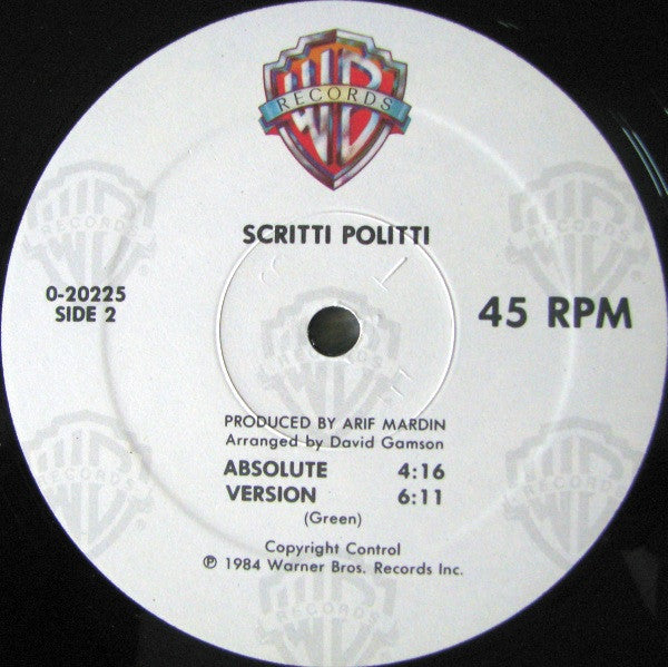 Wood Beez / Absolute Scritti Politti