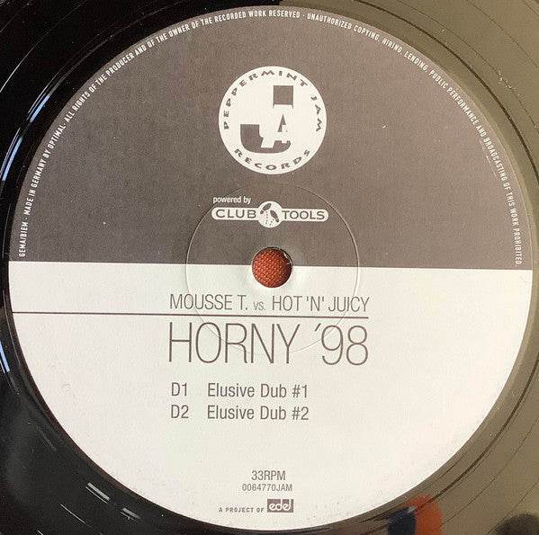 Horny '98 Mousse T.,Hot 'N' Juicy