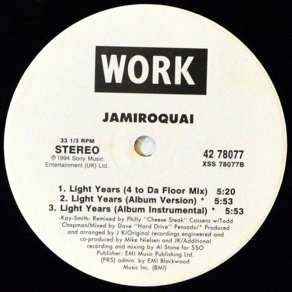 Light Years Jamiroquai