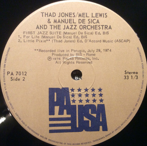 Thad Jones / Mel Lewis & Manuel De Sica And The Jazz Orchestra | Rectangle Triangle