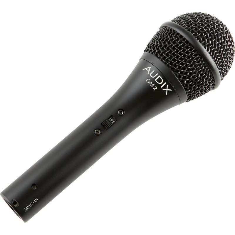 Audix OM2S All-purpose Professional Dynamic Vocal Microphone With On / Off Switch 
