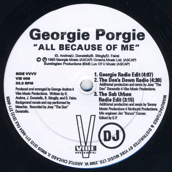 Tout à cause de moi Georgie Porgie