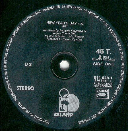 New Year's Day / Two Hearts Beat As One U2