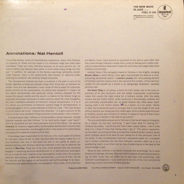 Croissant Le quatuor John Coltrane