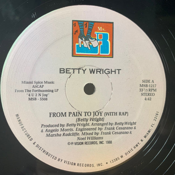 From Pain To Joy Betty Wright