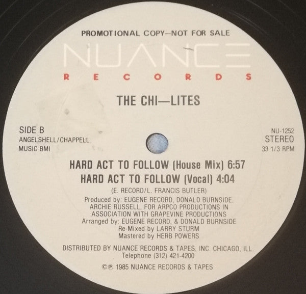 Hard Act To Follow The Chi-Lites