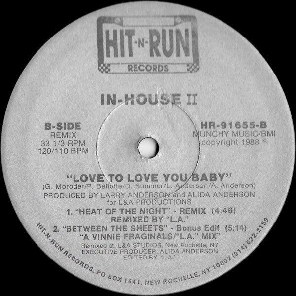 Love To Love You Baby 2 In House II