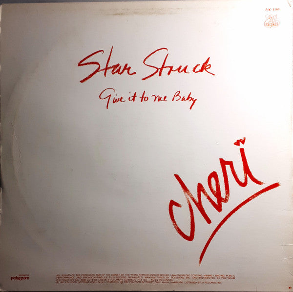 Star Struck / Give It To Me Baby Cheri