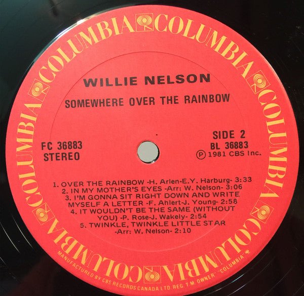 Somewhere Over The Rainbow Willie Nelson