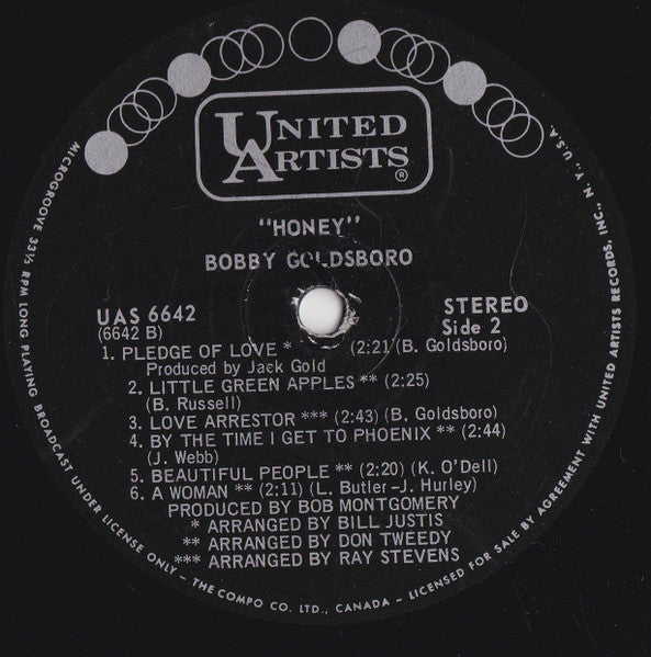 Honey 2 Bobby Goldsboro